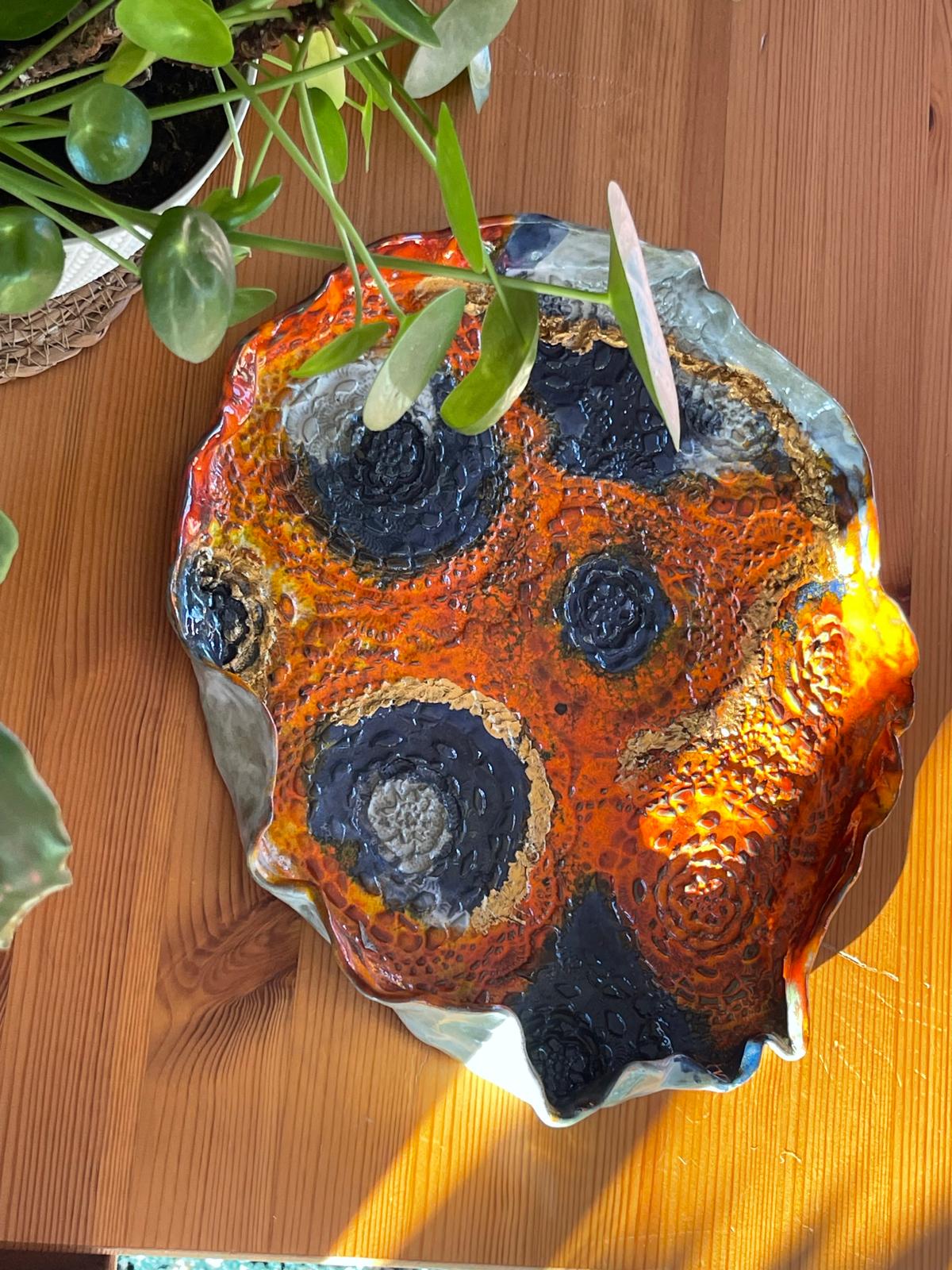 Assiette en céramiques fait main, décoration de table à usages multiples – Image 4