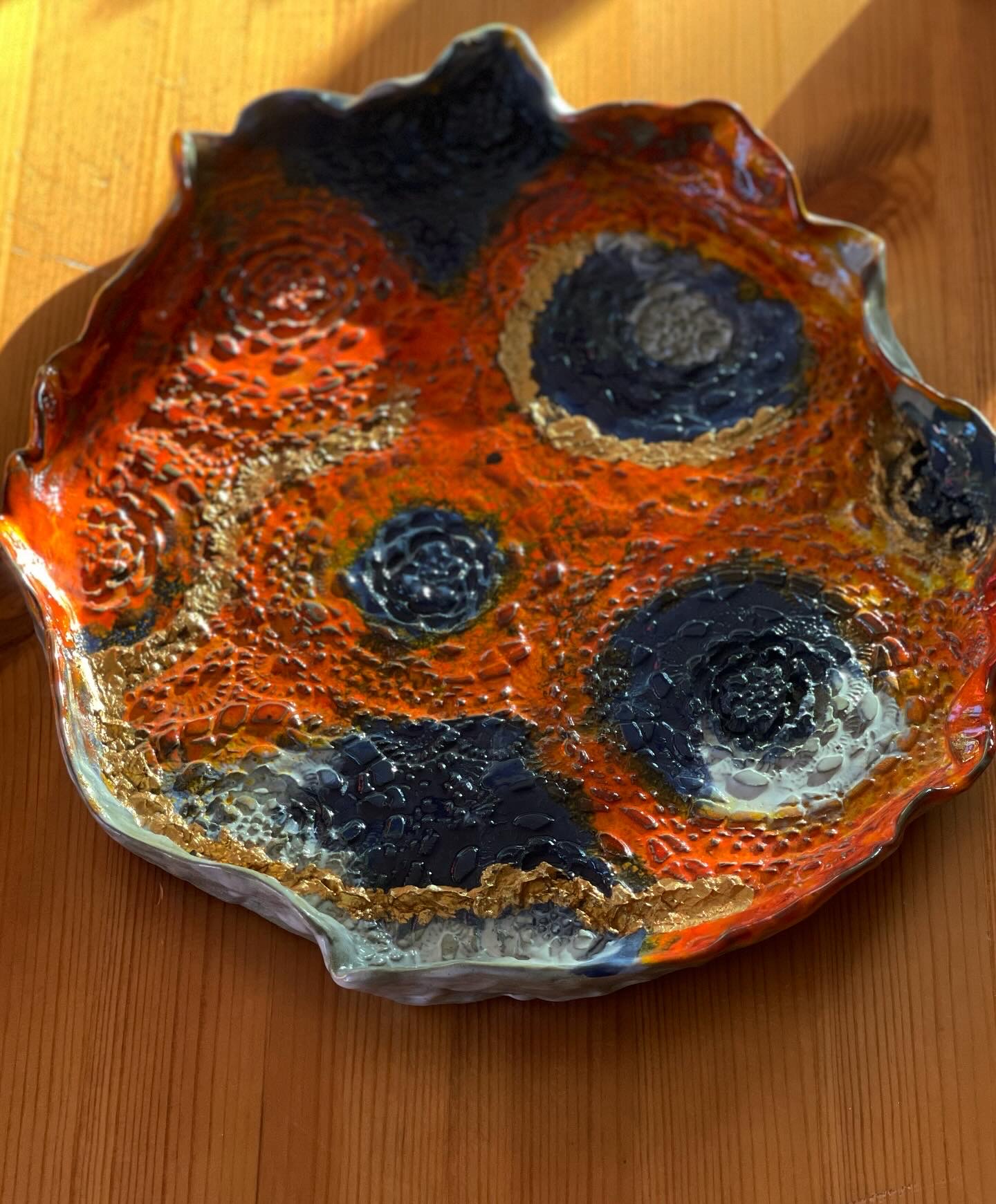 Assiette en céramiques fait main, décoration de table à usages multiples – Image 7