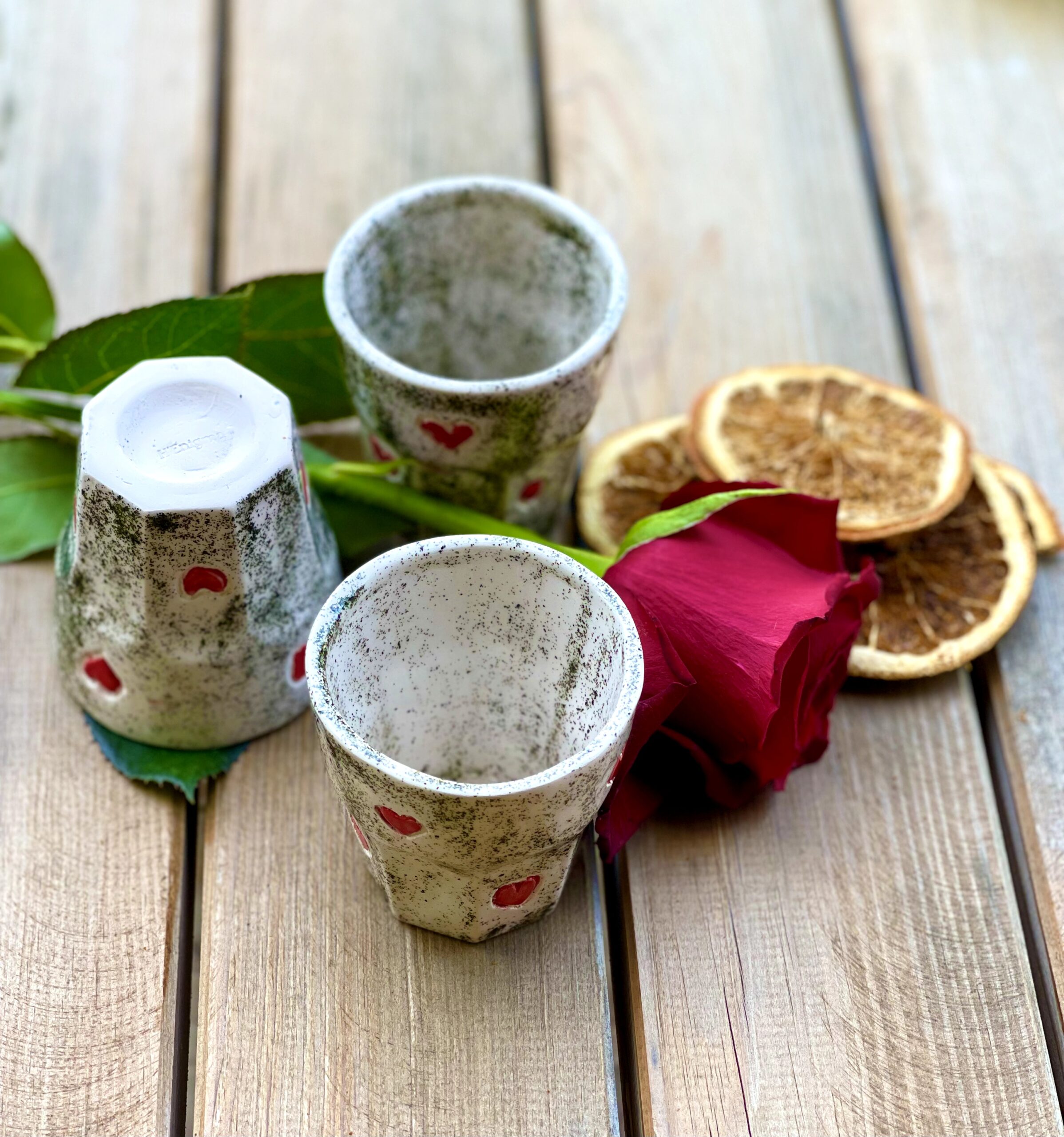 Magnifiques tasses fait main à café ou à thé, décoration de table ou de bar – Image 5