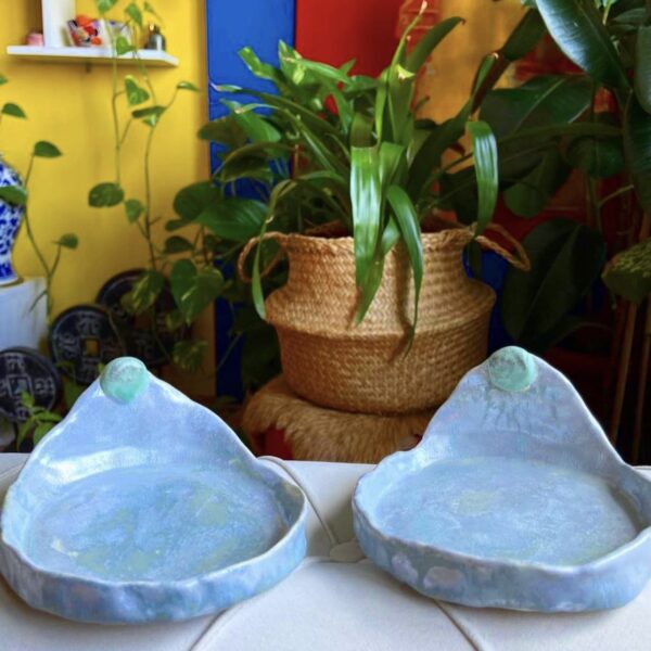 Assiettes en céramique fait main pour décoration, servir de fruits, du fromage ou accompagnement