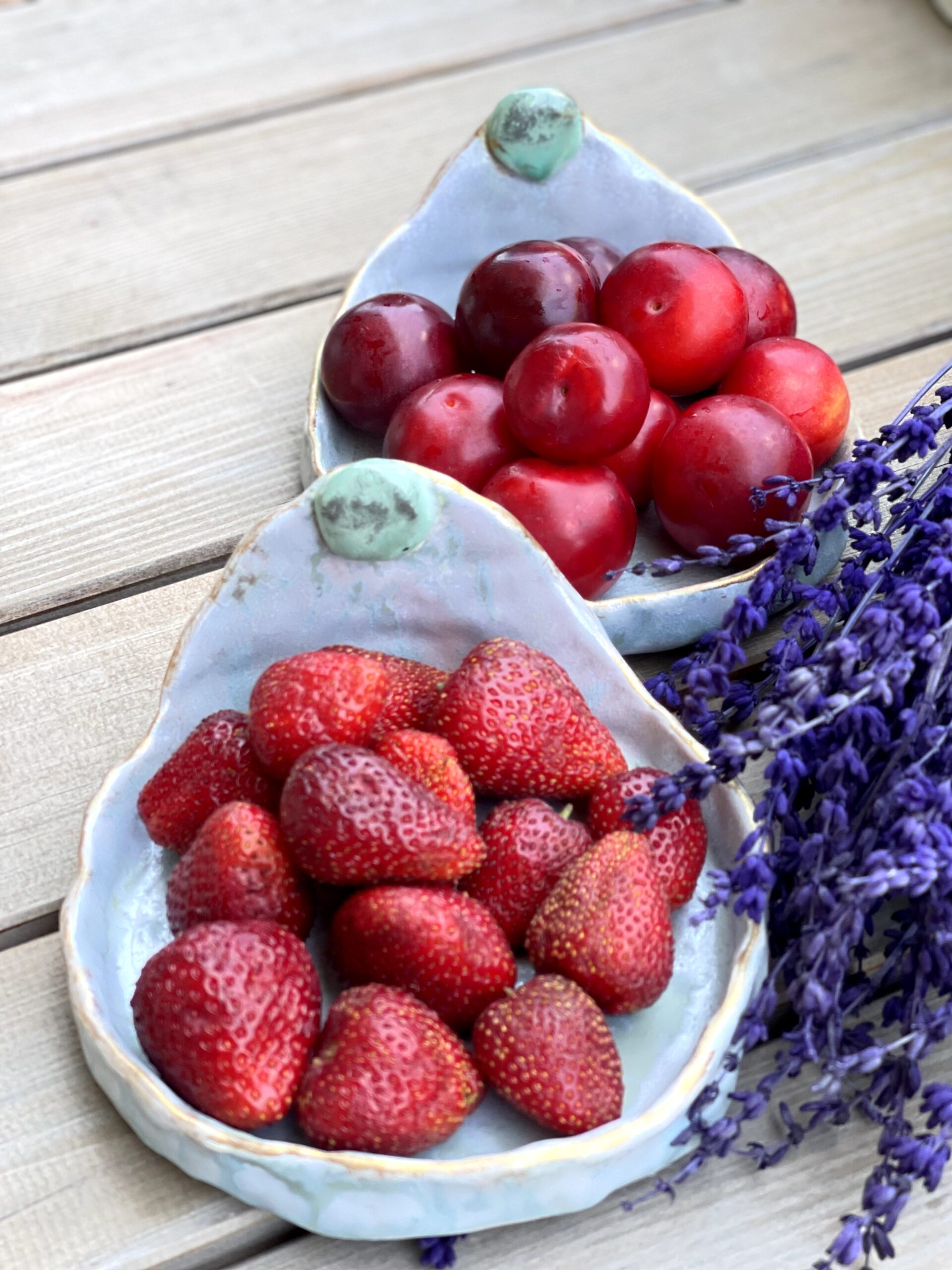 Assiettes en céramique fait main pour décoration, servir de fruits, du fromage ou accompagnement – Image 7