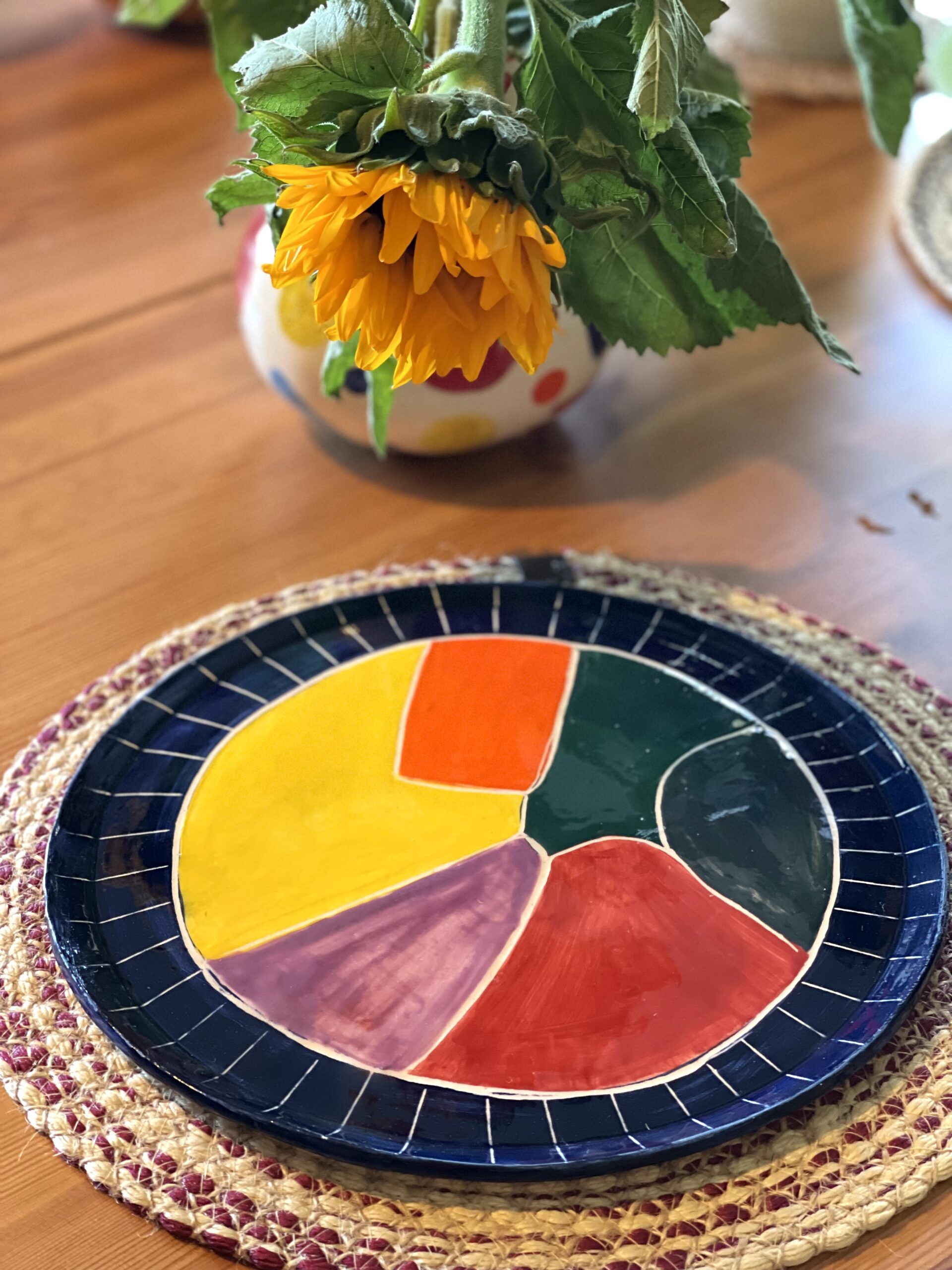 Assiette céramiques fait main pour décoration ou usage multiples. – Image 8