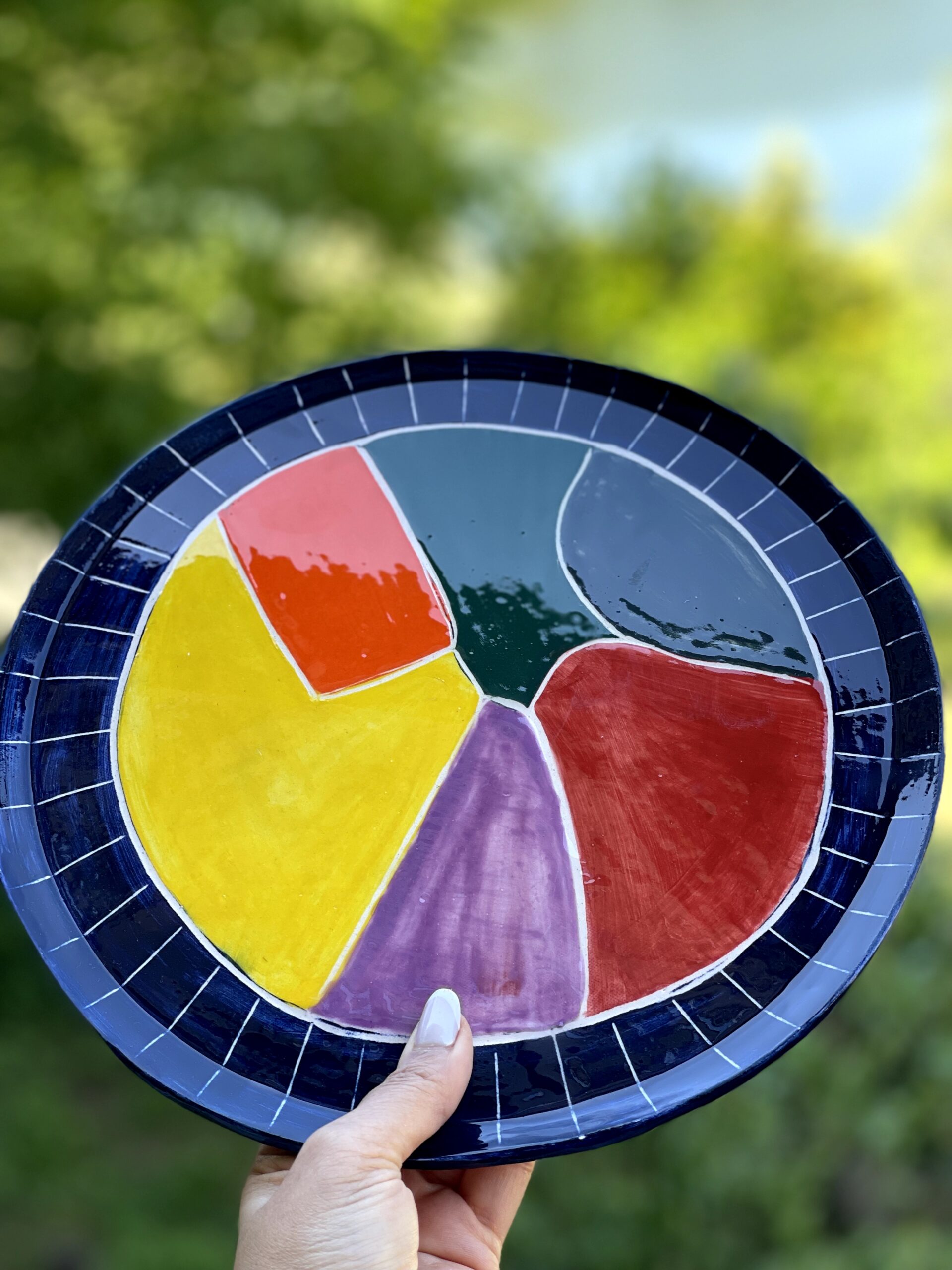 Assiette céramiques fait main pour décoration ou usage multiples. – Image 9