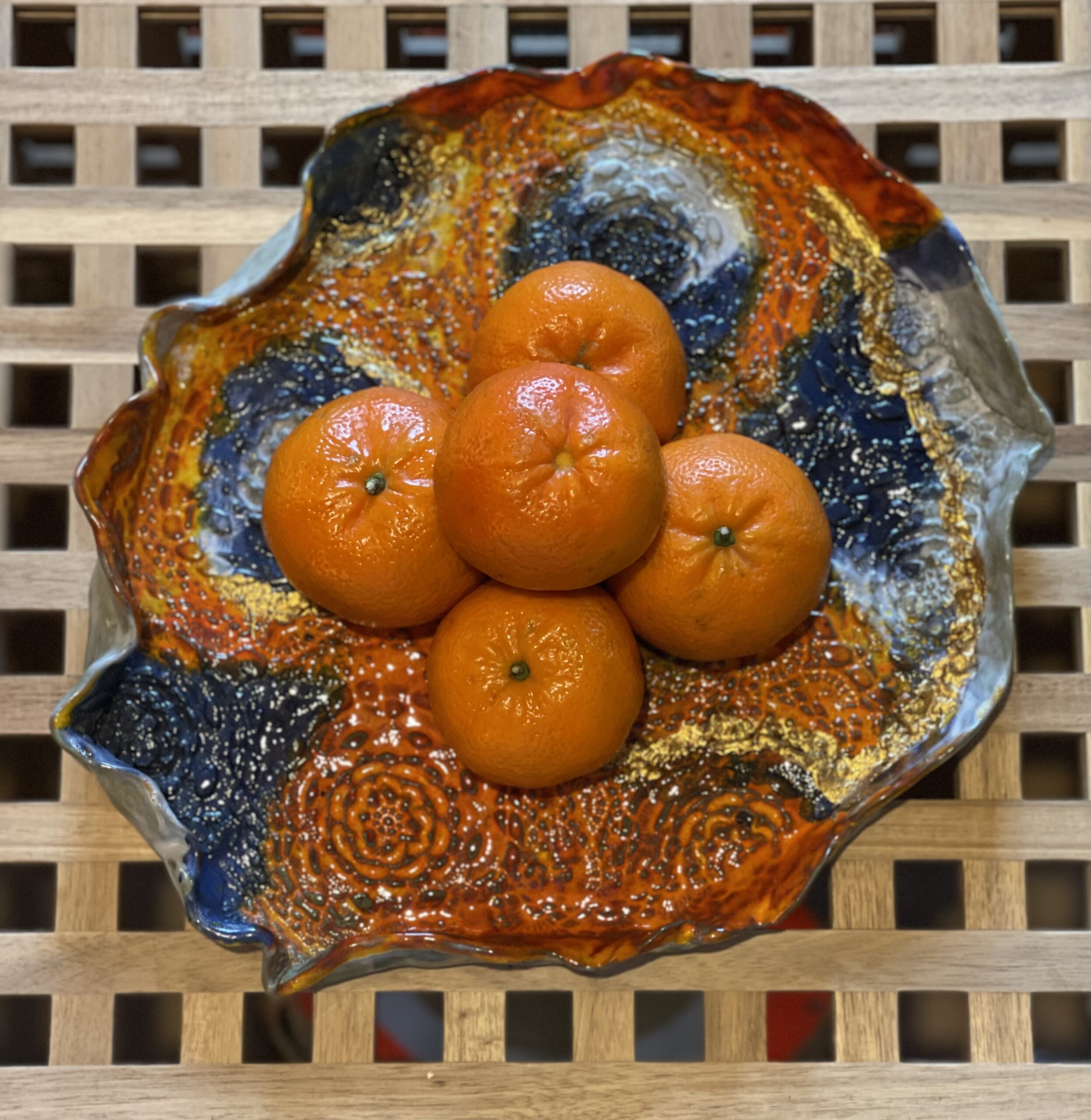 Assiette en céramiques fait main, décoration de table à usages multiples – Image 10