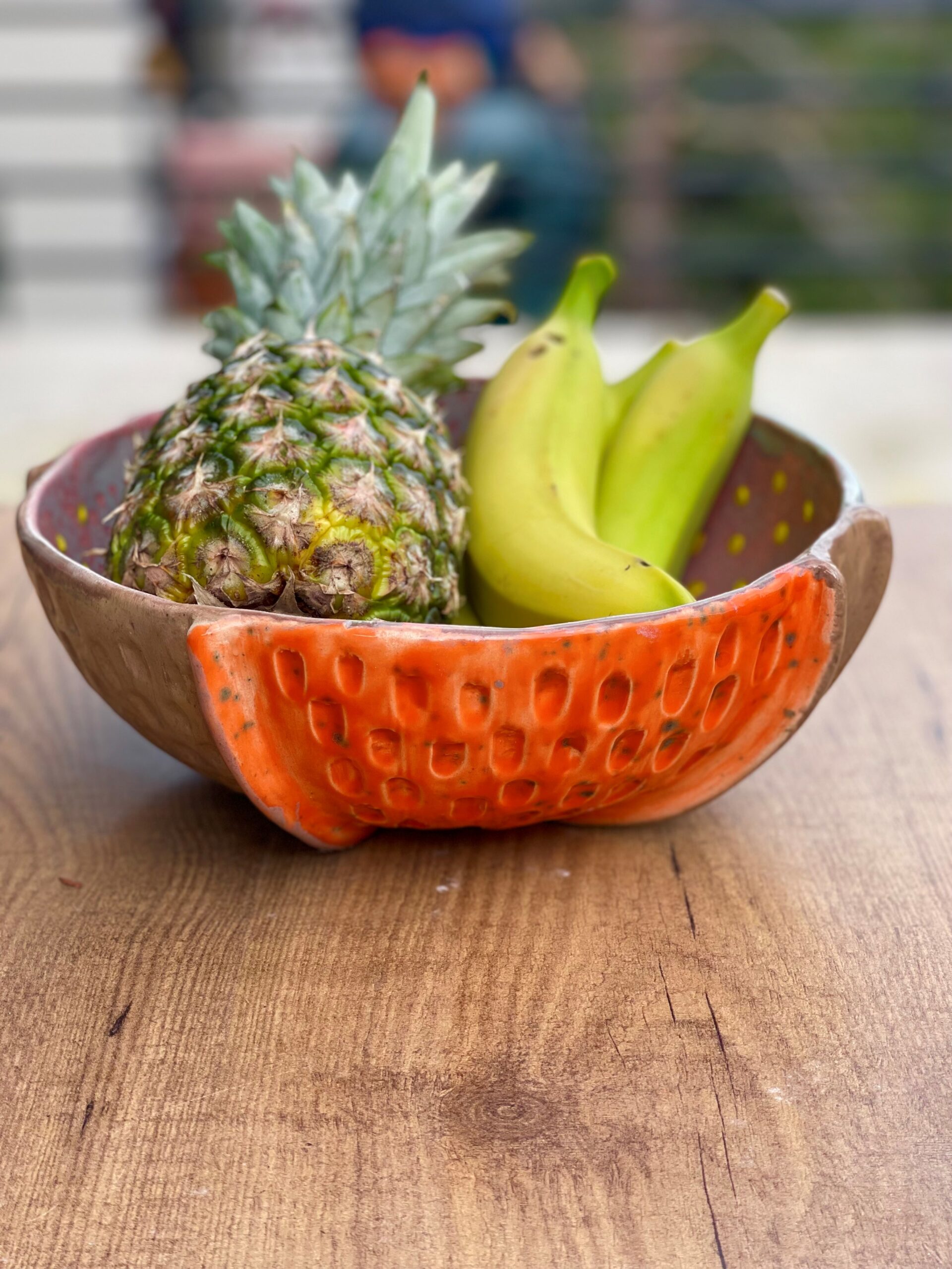 Bol de service en céramique fait main. Magnifique poterie artisanale à usages multiples – Image 4