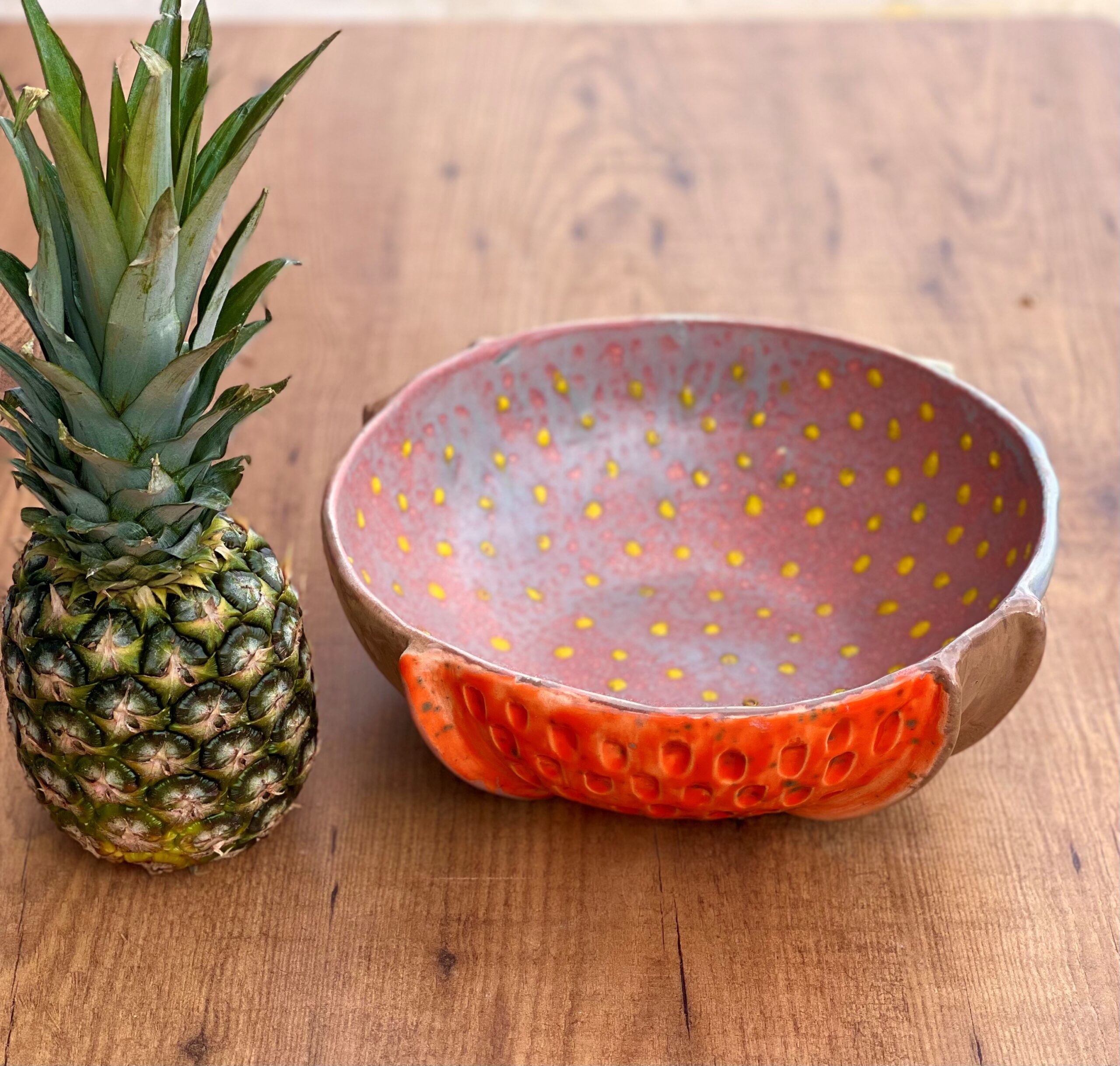 Bol de service en céramique fait main. Magnifique poterie artisanale à usages multiples – Image 5