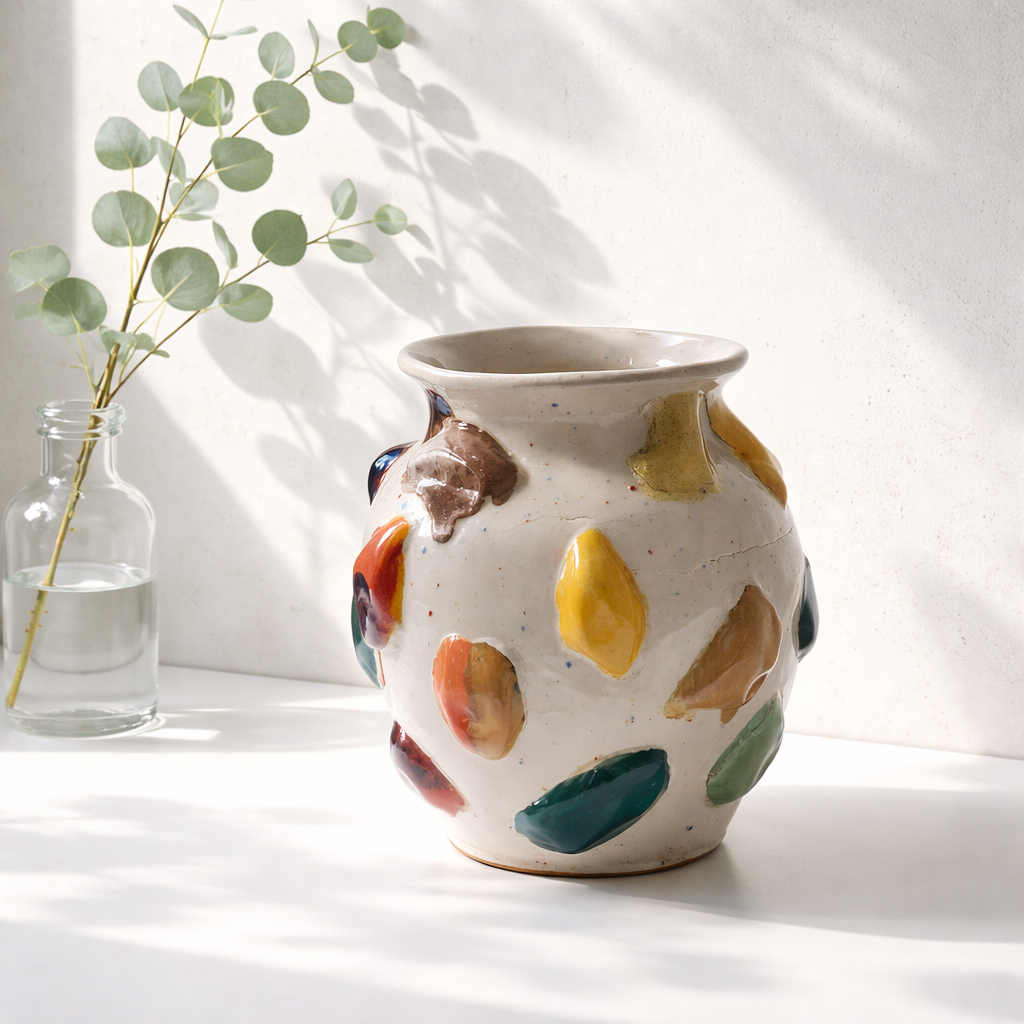 Grand vase en céramique, fait main adapté aux différents styles d'intérieur. – Image 4