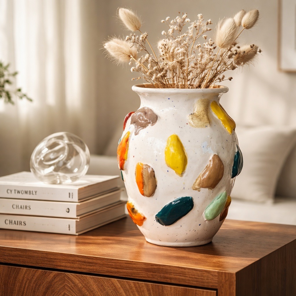 Grand vase en céramique, fait main adapté aux différents styles d'intérieur. – Image 7