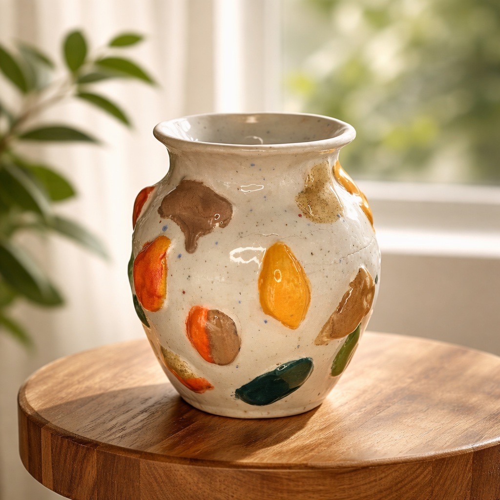 Grand vase en céramique, fait main adapté aux différents styles d'intérieur. – Image 9