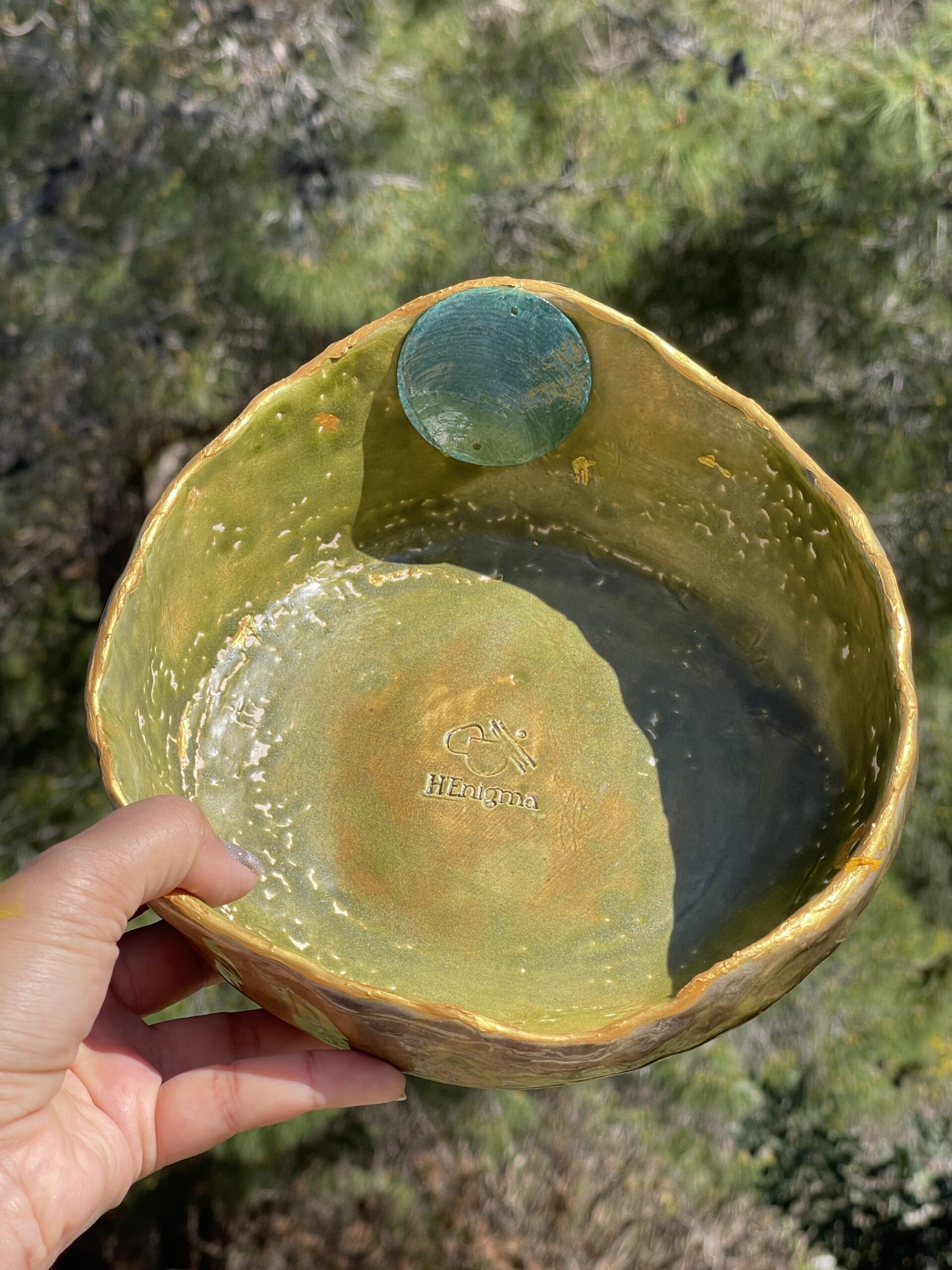 4 bols en céramique fait main. Sublime poterie artisanale à usage multiples. – Image 3