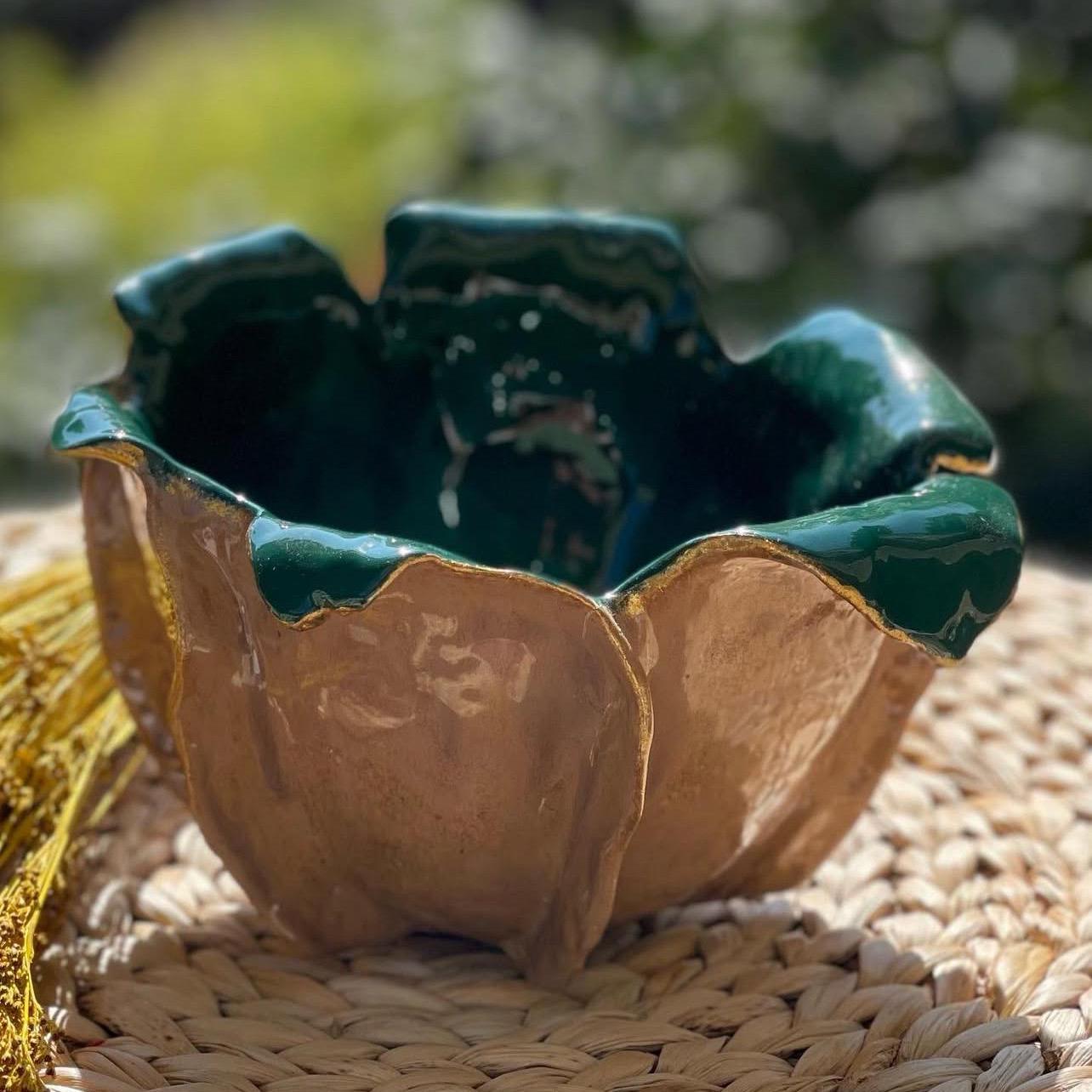 Bol en céramique haute qualité fait main. Poterie rustique et artisanale à usages multiples. Utilitaire et décoratif. Vrai coup de foudre ! – Image 5