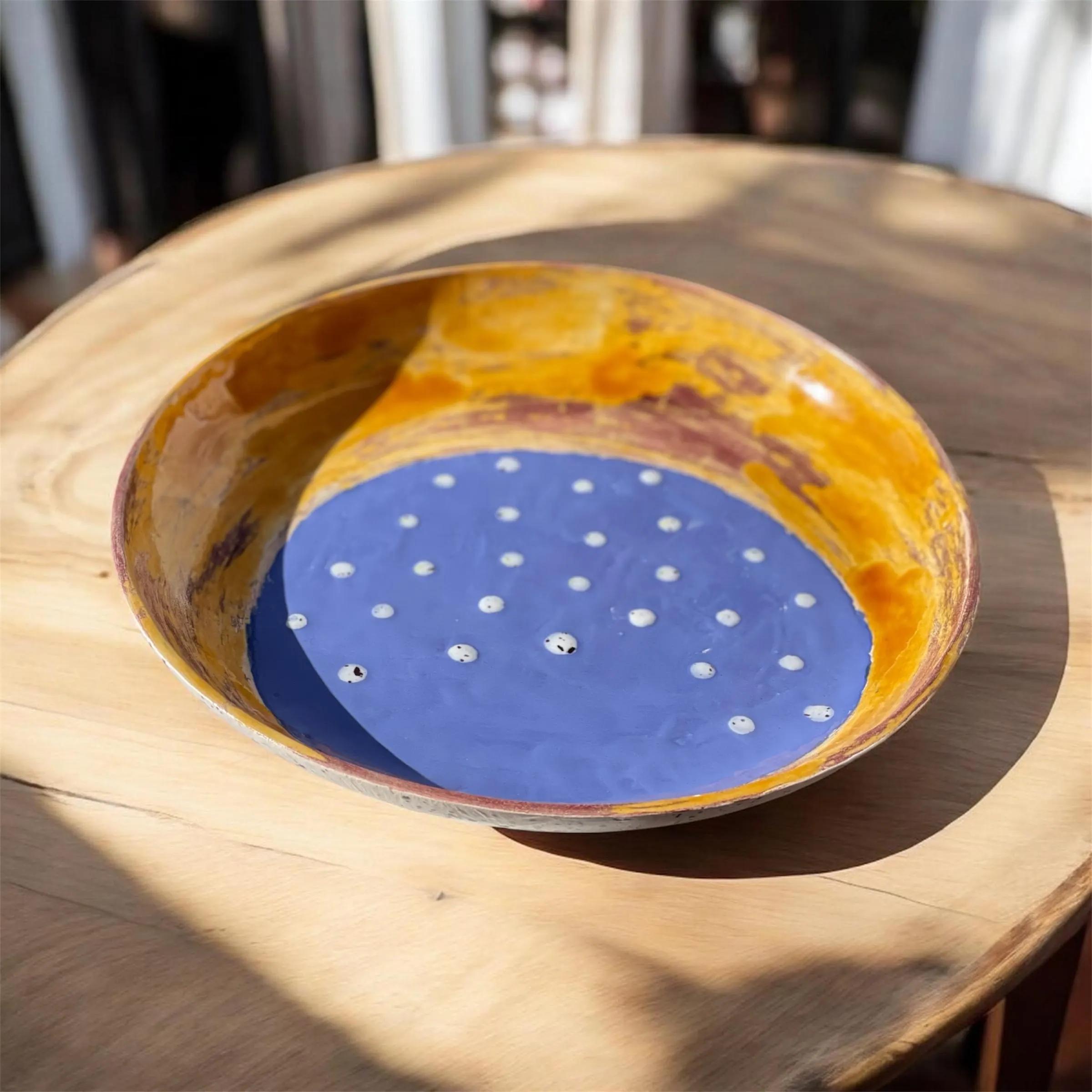 Belle assiette en céramiques, fait main. Usage décoratif et pratique aux couleurs uniques. – Image 8