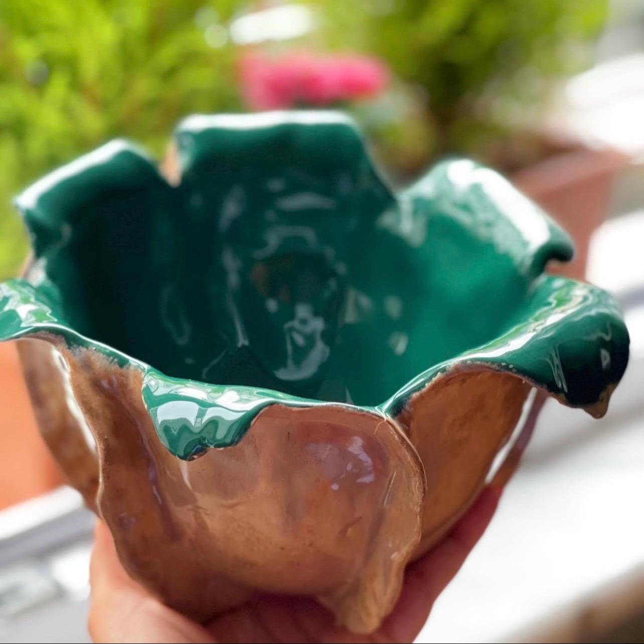 Bol en céramique haute qualité fait main. Poterie rustique et artisanale à usages multiples. Utilitaire et décoratif. Vrai coup de foudre ! – Image 7