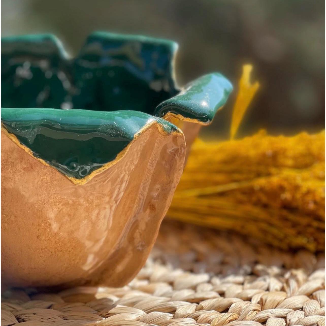 Bol en céramique haute qualité fait main. Poterie rustique et artisanale à usages multiples. Utilitaire et décoratif. Vrai coup de foudre ! – Image 9