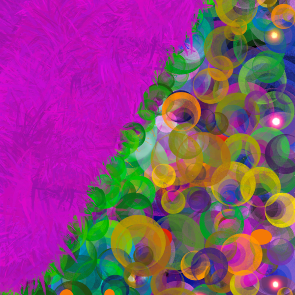 Tableau Abstrait Digital "Cercles Harmoniques" – Art Contemporain Coloré à Imprimer