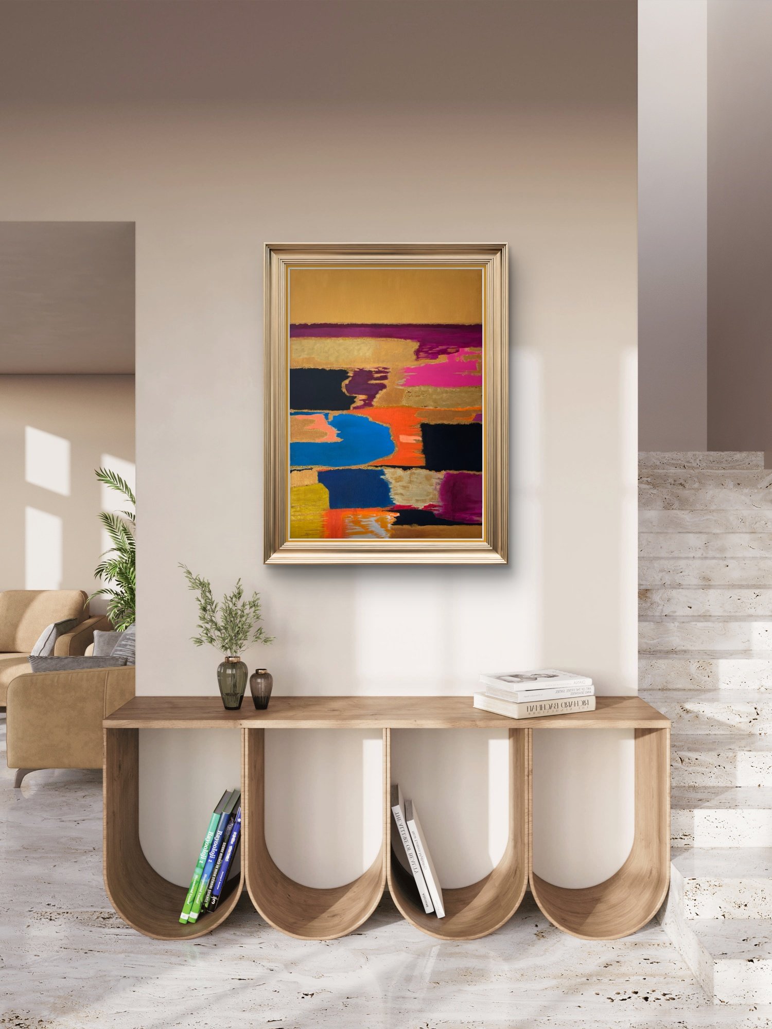 "Nuances de l'âme" Tableau abstrait original peint à la main – Image 4